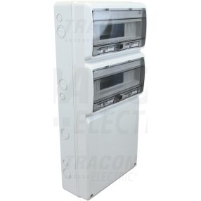 Üres ipari csatlakozódoboz szerelősínnel, ABS