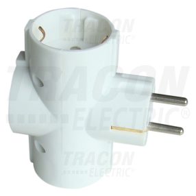 Többférőhelyes átalakító csatlakozó, 90°, fehér