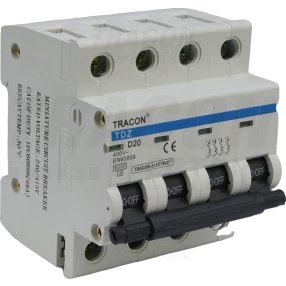 Kismegszakító, 4 pólus, D karakterisztika