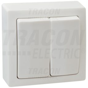 Falon kívüli 2-áramkörös kapcsoló