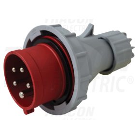   Fázisfordítós ipari csatlakozó dugó külső tömszelencével