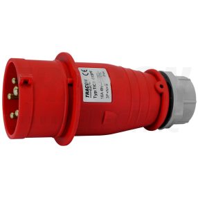   Fázisfordítós ipari csatlakozó dugó külső tömszelencével