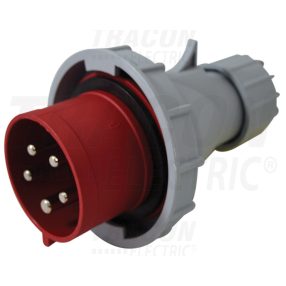   Fázisfordítós ipari csatlakozó dugó külső tömszelencével