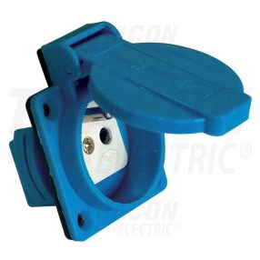   Beépíthető csatlakozóaljzat, csapos védőérintkezővel, kerek