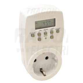 Dugaszolható elektronikus kapcsolóóra, heti