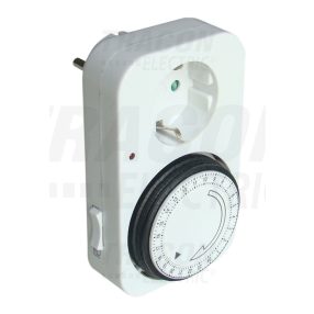 Dugaszolható napi kapcsolóóra, elektromechanikus