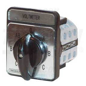 Voltmérő átkapcsoló vonali és fázisfeszültségre