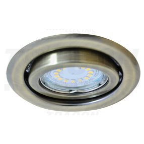 Beépíthető lámpatest spot fényforrásokhoz, matt arany