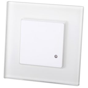   Mozgásérzékelő, radar, süllyesztett, fehér, üveg kerettel