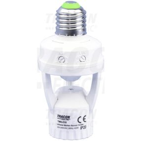 Mozgásérzékelő adapter, infra, E27 foglalatba