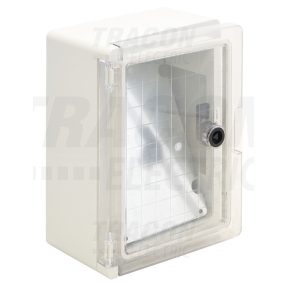 Műanyag elosztószekrény átlátszó ajtóval