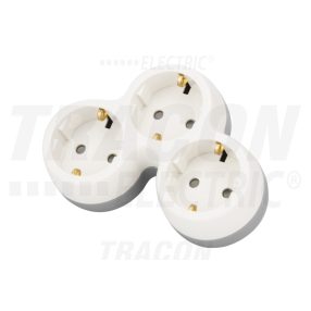 Többférőhelyes átalakító csatlakozó, szürke + fehér