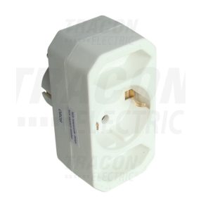   Többférőhelyes átalakító csatlakozó, francia kivitelű, fehér