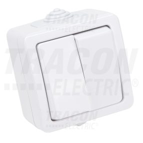 Falon kívüli 2-áramkörös kapcsoló