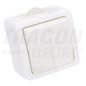 Falon kívüli 2-áramkörös váltókapcsoló