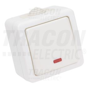 Falon kívüli váltókapcsoló, jelzőfénnyel