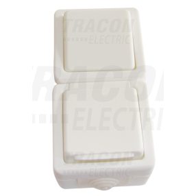   Falon kívüli egy áramkörös kapcs.+csatl.aljzat, függ.,csapos