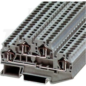 Emeletes ipari sorozatkapocs, rugós, sínre, kék