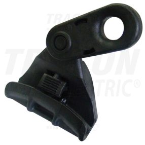 Szigetelt légvezeték függesztő szerelvény, csuklós