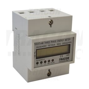   LCD kijelzésű fogyasztásmérő, közvetlen,3 fázisú,4 modul