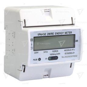   LCD kijelzésű fogyasztásmérő,közvetlen, MODBUS, 1F, 4 modul