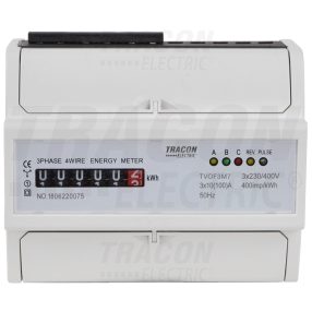   Elektromech. fogyasztásmérő, közvetlen, 3 fázisú, 7 modul