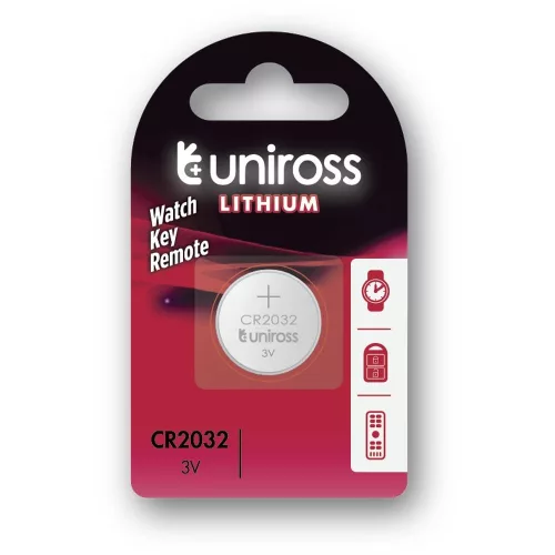Uniross CR2032 3V lítium gombelem 1db/csomag