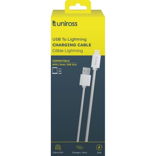 USB - Lightning kábel, 2m, Charge + Sync
