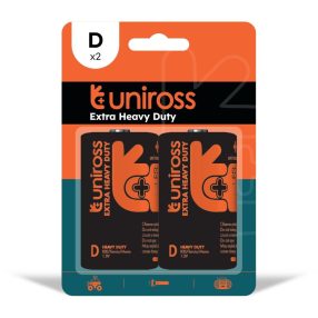 Uniross D/góliát/R20 1,5V szén-cink elem 2db/bliszter