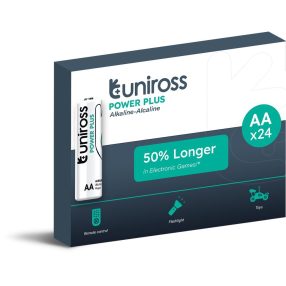   Uniross 1,5V LR6/AA/ceruza tartós alkáli elem POWER PLUS 24db/csomag
