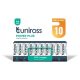 Uniross 1,5V LR6/AA/ceruza tartós alkáli elem POWER PLUS 10db/csomag