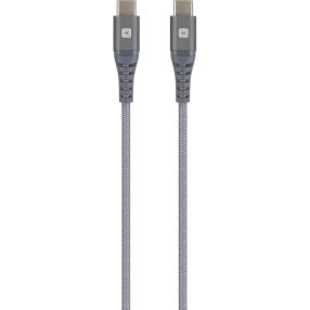   SKROSS Steel Line USB kábel, töltő, szinkron, (USB-C - USB-C) 1,2m