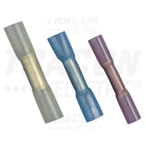 Zsugorodó szigetelésű toldóhüvely, elektrolitréz, kék