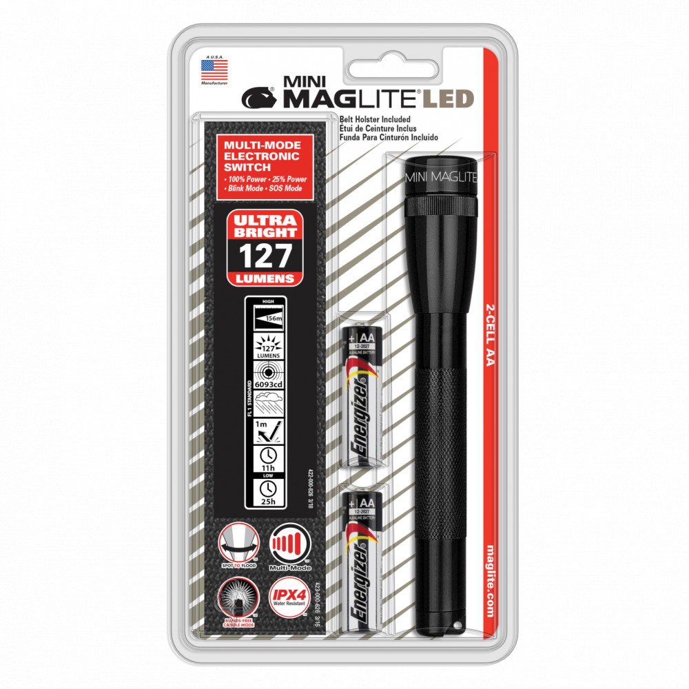 SP2201H Maglite Mini LED 2AA, fekete (bl) SP2201H Maglite Mini LED 2AA, fekete (bl)